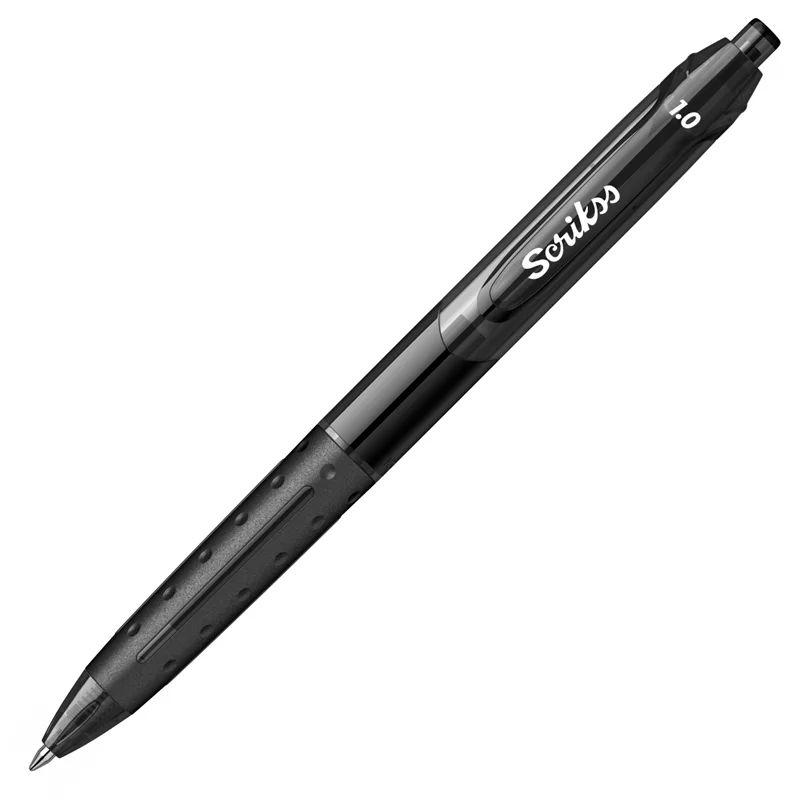 SCRIKSS OFFICE TÜKENMEZ KALEM HYBRID JEL 1.0 SİYAH