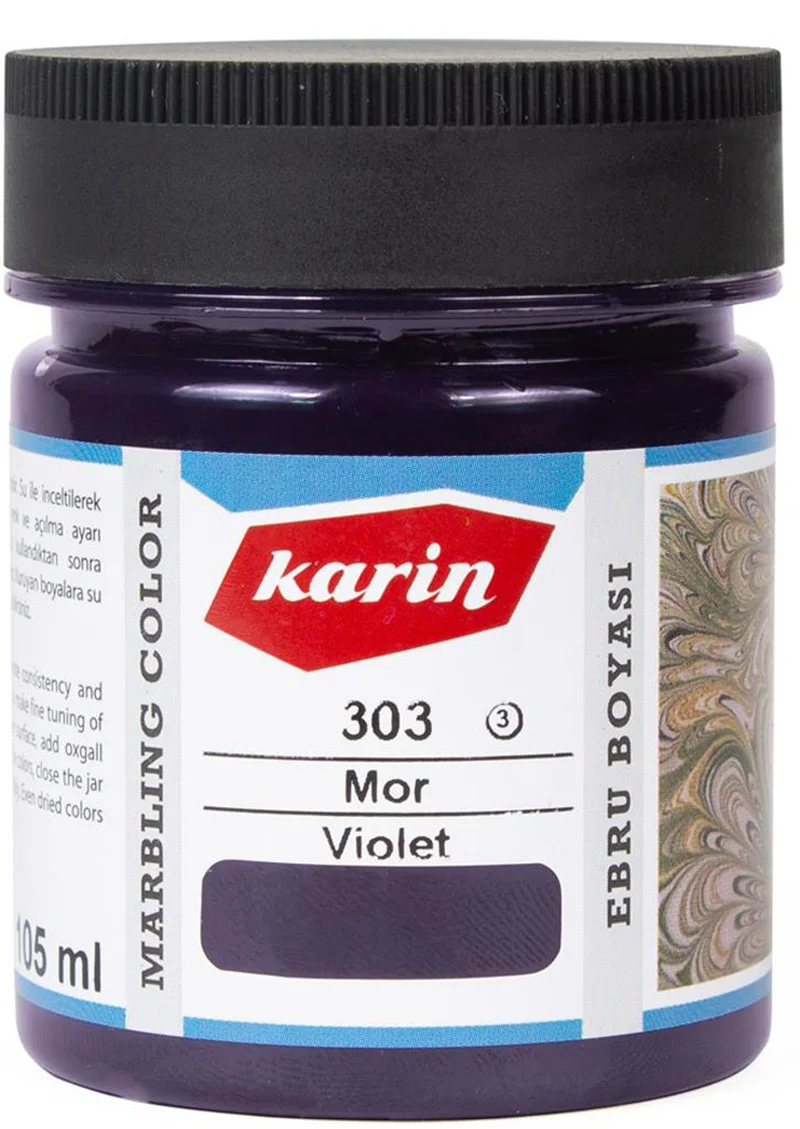 KARİN EBRU BOYASI 105 ML 303 MOR 61303105