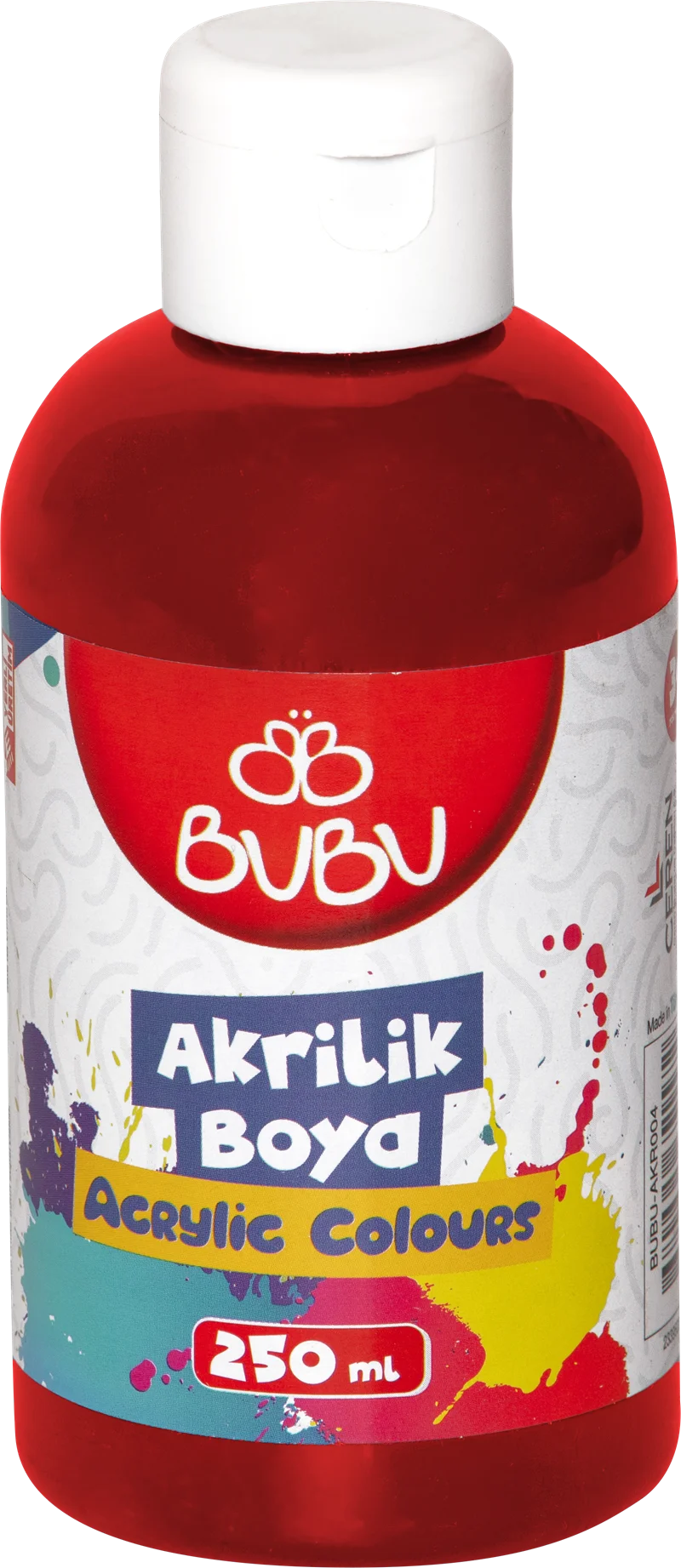 BU-BU AKRİLİK BOYA 250 GR. KIRMIZI BUBU-AKR007
