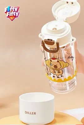 VAGON LIFE DILLER D2560 ÇİFT AÇILIR KAPAKLI TRİTAN MATARA 600 ML
