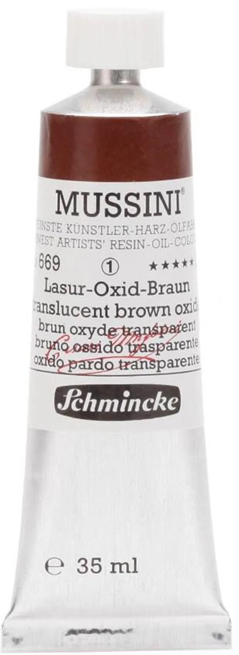 SCHMİNCKE MUSSİNİ ARTİST YAĞLI BOYA 35 ML SERİ 1 669 TRANSLUCENT BROOXİDE 10669009