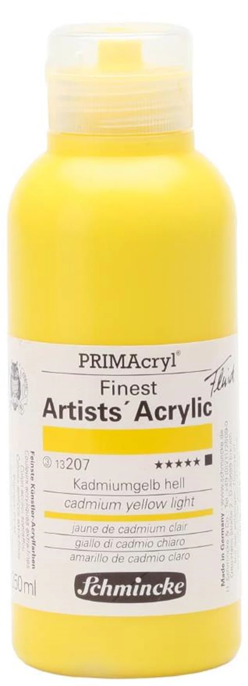 SCHMİNCKE PRİMACRYL ARTİST AKRİLİK BOYA 250 ML SERİ 3 207 CADMİUM YELLOW LİGHT 13207027