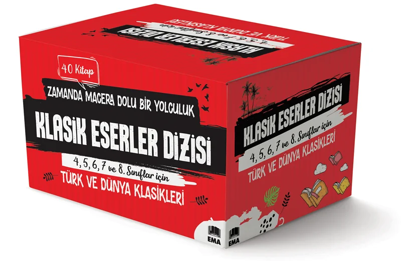 EMA GENÇ - KLASİK ESERLER DİZİSİ 4.5.6.7.8.SINIF (40 KİTAP)
