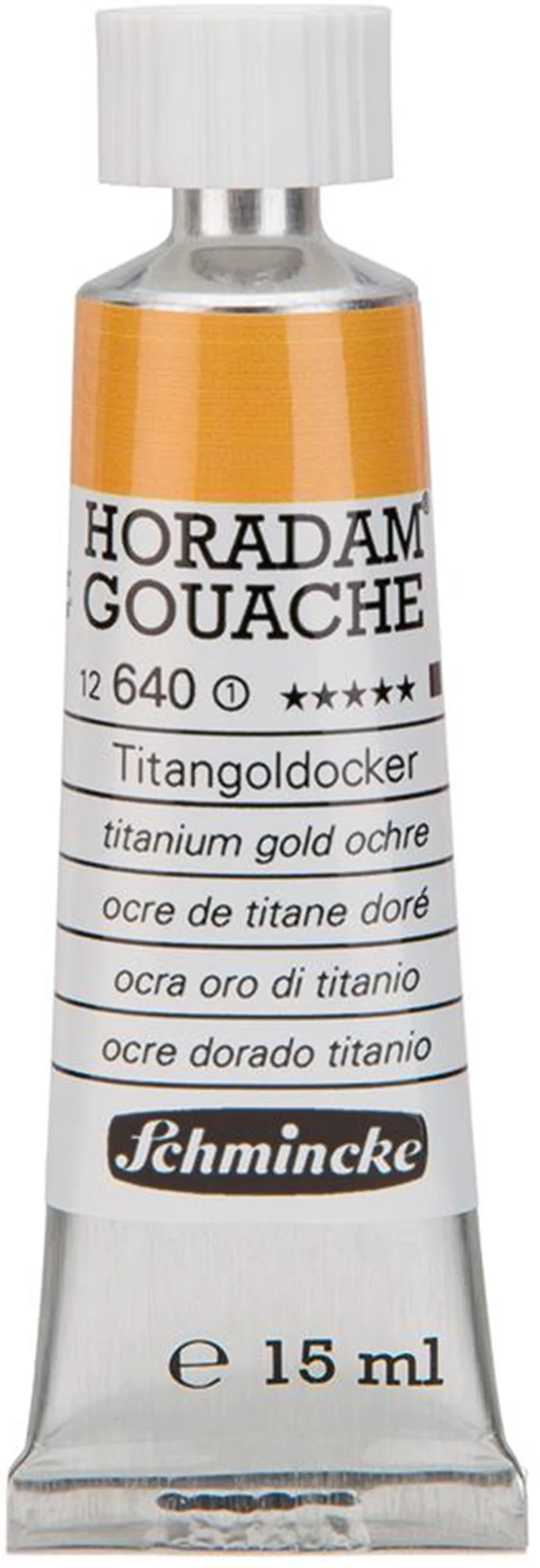 SCHMİNCKE HORADAM GOUACHE ARTİST GUAJ BOYA 15 ML SERİ 1 640 TİTANİUM GOLD OCHRE 12640006