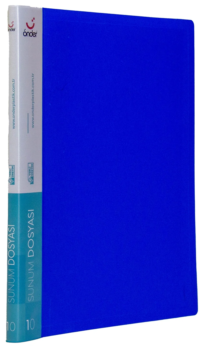 ÖNDER SUNUM DOSYASI PP A4 10 LU MAVİ 1010-1