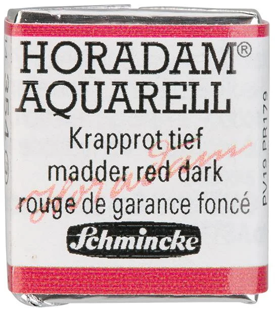 SCHMİNCKE HORADAM AQUARELL ARTİST SULU BOYA YARIM TABLET SERİ 3 354 MADDER RED DARK 14354044