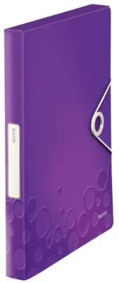 LEITZ LASTİKLİ DOSYA WOW ACTIVE KALIN L-4629 MOR