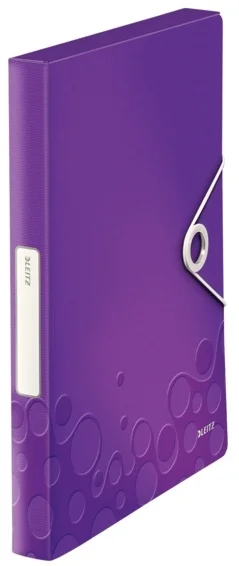LEITZ LASTİKLİ DOSYA WOW ACTIVE KALIN L-4629 MOR