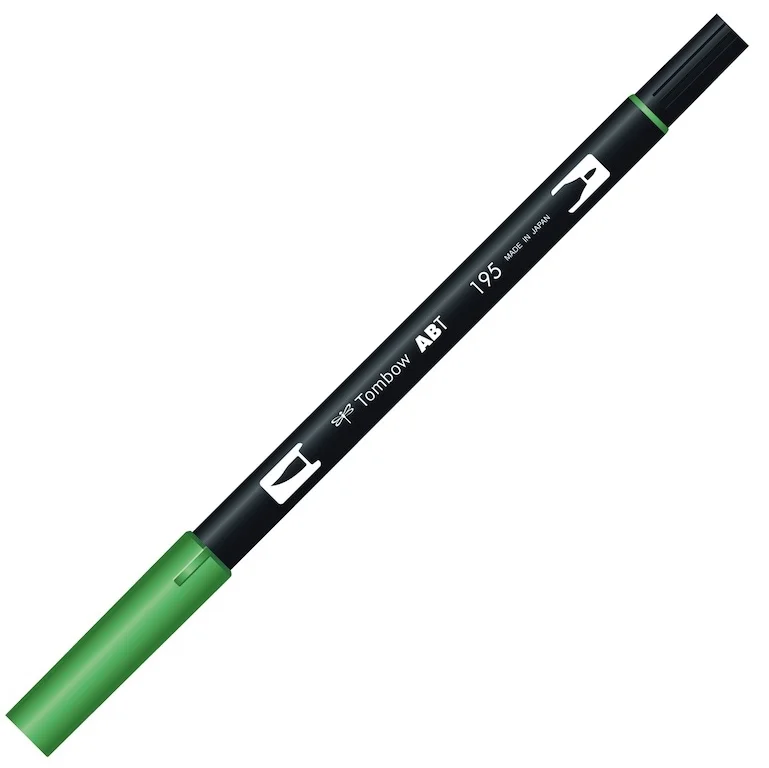 TOMBOW AB-T DUAL BRUSH PEN GRAFİK KALEMİ LIGHT GREEN (195) T-AB-T 195