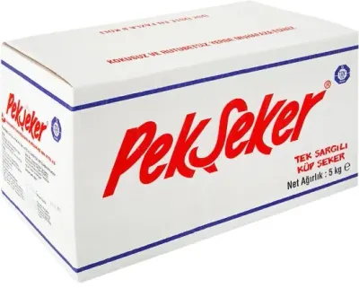 PEKŞEKER TEK SARGILI KÜP ŞEKER 5 KG