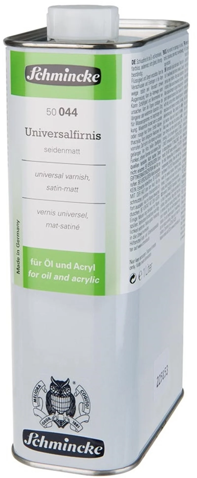 SCHMİNCKE UNİVERSAL VARNİSH GENEL AMAÇLI MAT SATEN VERNİK 1000 ML 50044 50044029