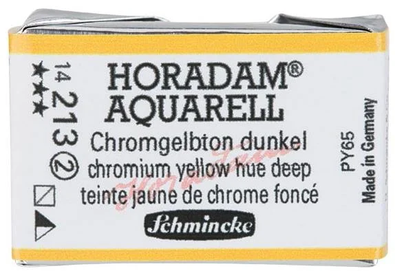 SCHMİNCKE HORADAM AQUARELL ARTİST SULU BOYA TAM TABLET SERİ 2 213 CHROME YELLOW DEEP NO LEAD 1421304