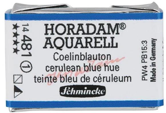 SCHMİNCKE HORADAM AQUARELL ARTİST SULU BOYA TAM TABLET SERİ 1 481 CERULEAN BLUE HUE 14481043