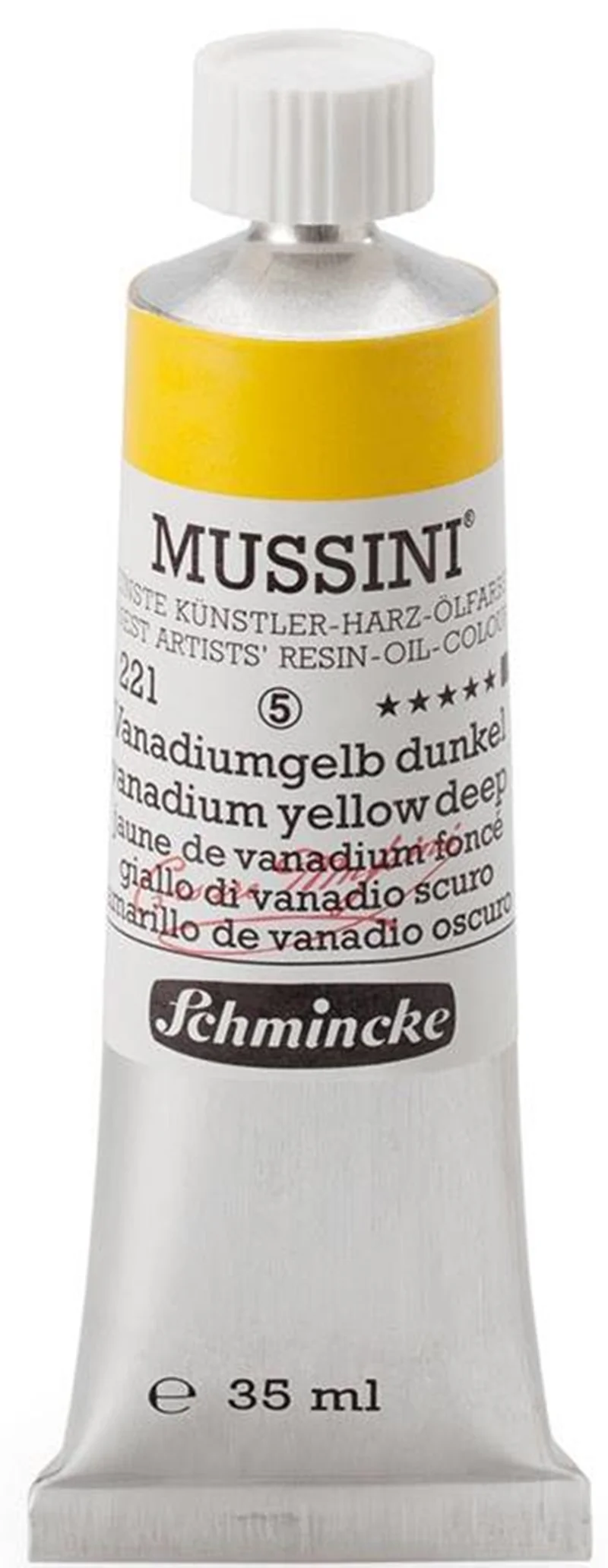 SCHMİNCKE MUSSİNİ ARTİST YAĞLI BOYA 35 ML SERİ 5 221 VANADİUM YELLOW DEEP 10221009