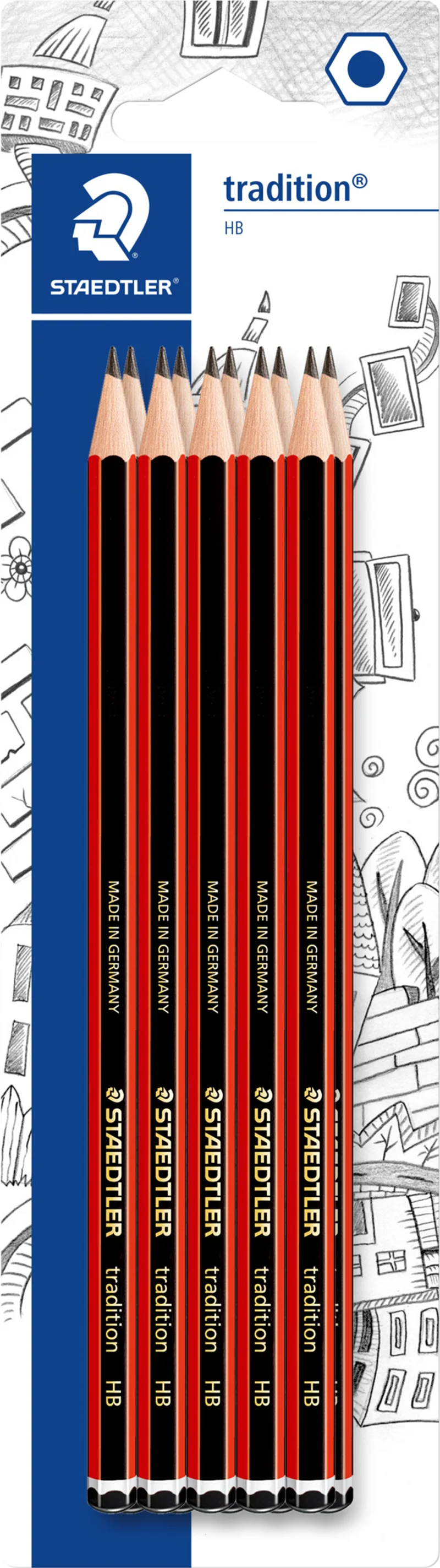 STAEDTLER KURŞUN KALEM DERECELİ TRADITION SET 10 LU BLS. 110HBBK10D10