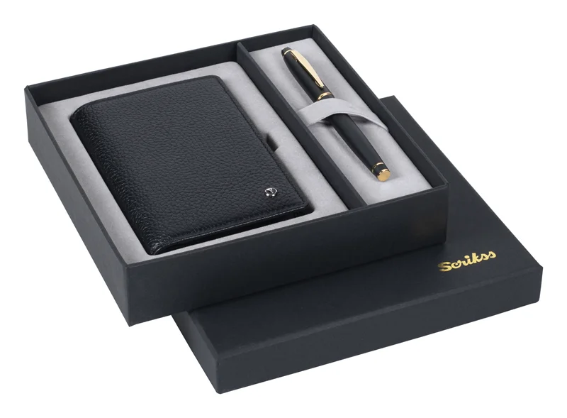 SCRIKSS HEDİYELİK SET DR 239 35 DOLMA KALEM MAT SİYAH + JOTTER SİYAH