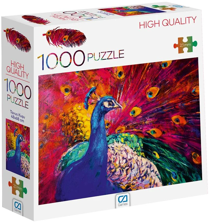 CA GAMES PUZZLE 1000 PARÇA TAVUS KUŞU CA.7035