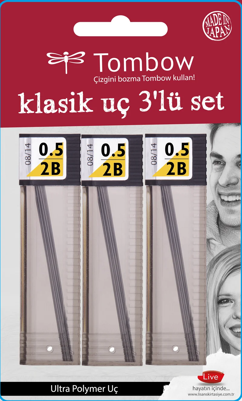 TOMBOW MİN MONO LEAD 0.5 2B 3 LÜ BLS. T-R5-RG.B3 2B