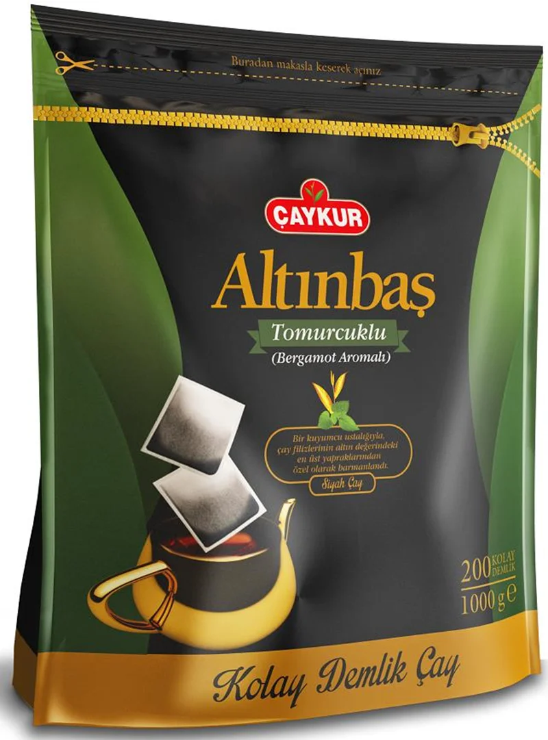 ÇAYKUR ALTINBAŞ DEMLİK SÜZEN POŞET ÇAYI (BERGAMOTLU) 1000g 178510