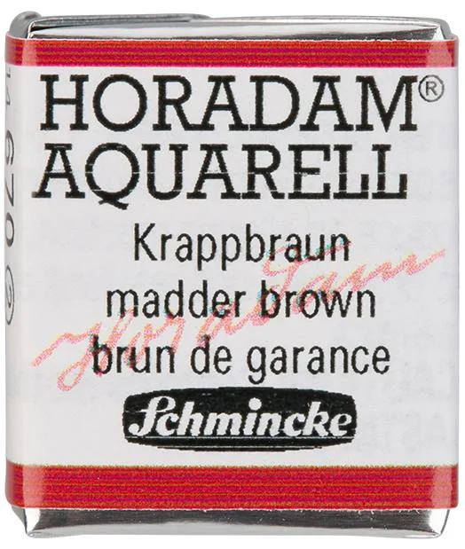SCHMİNCKE HORADAM AQUARELL ARTİST SULU BOYA YARIM TABLET SERİ 2 670 MADDER BROWN 14670044