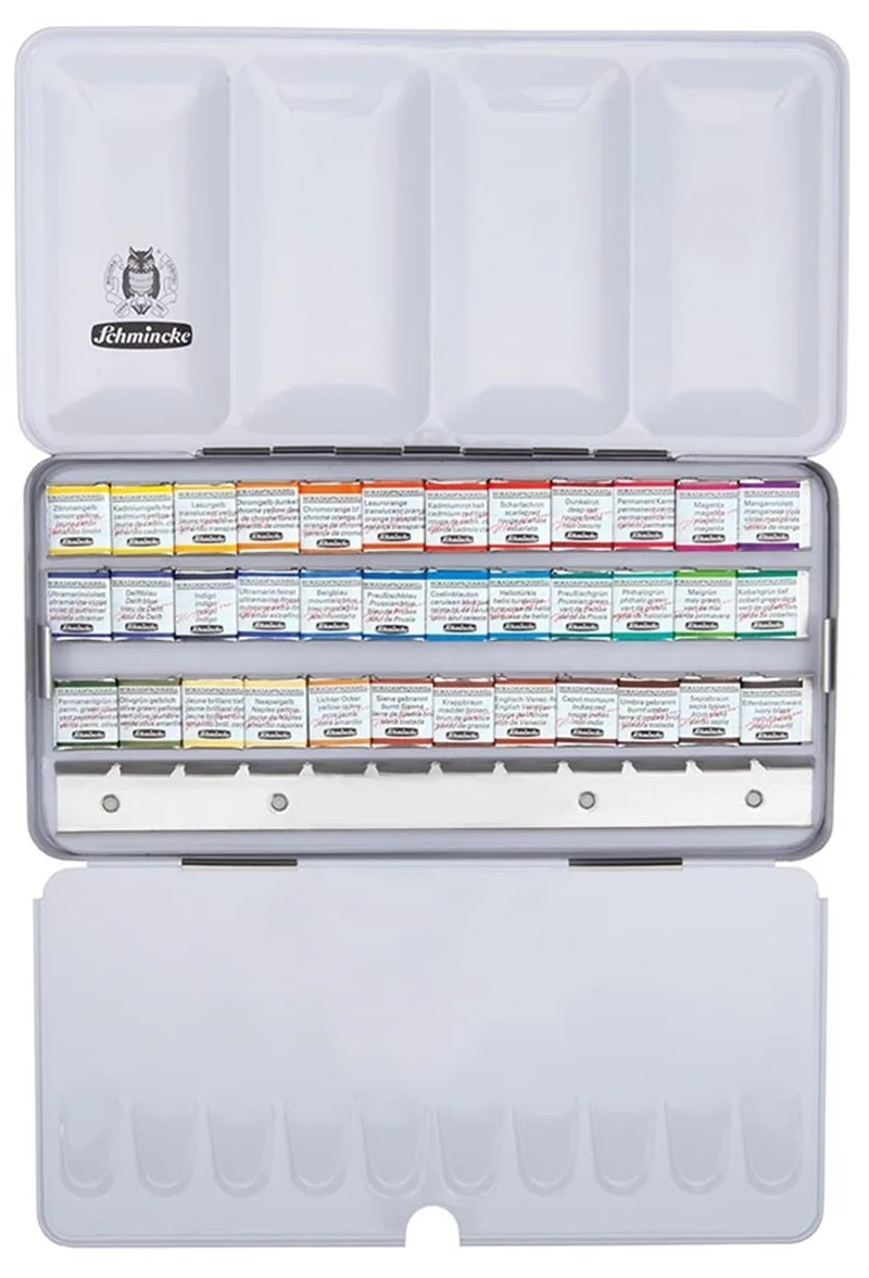 SCHMİNCKE HORADAM AQUARELL METAL KUTU ARTİST SULU BOYA SETİ 36 X YARIM TABLET 74436 74436097
