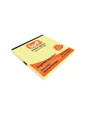 SARFF YAPIŞKANLI NOT KAĞIDI 75x75 SARI 100 YP 15325004