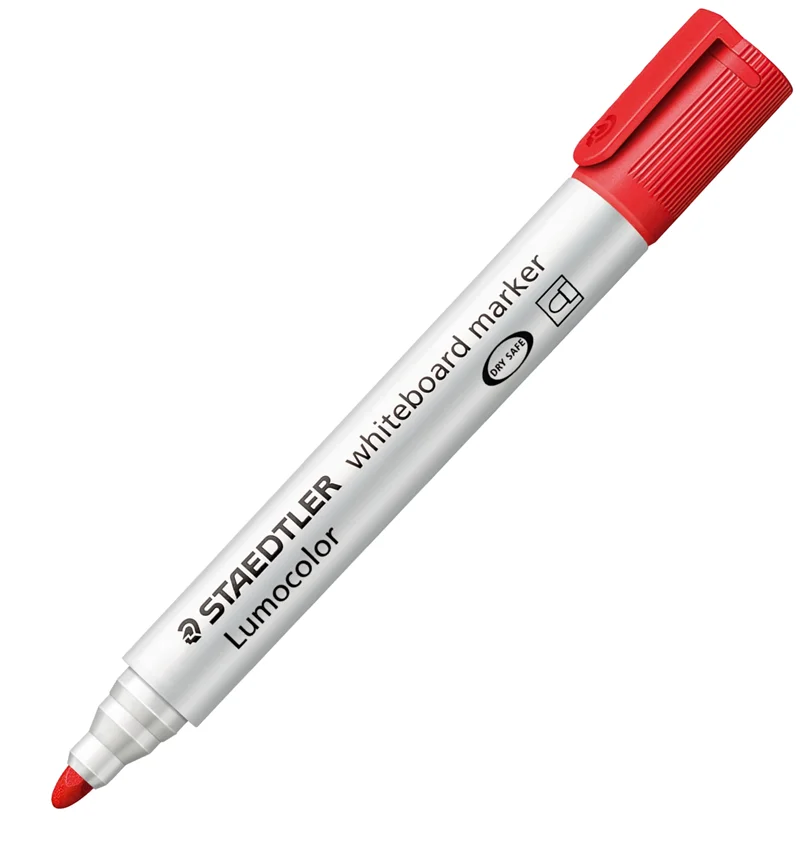 STAEDTLER BEYAZ YAHTA KALEMİ LUMOCOLOR KIRMIZI 351-2