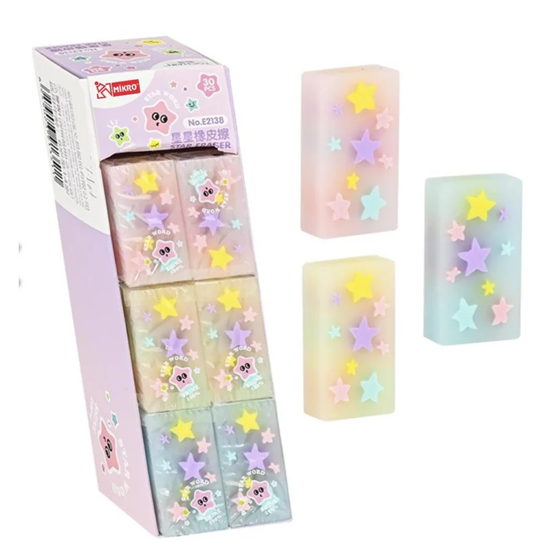MİKRO SİLGİ E2138 STAR ECO PVC 30 LU KUTU