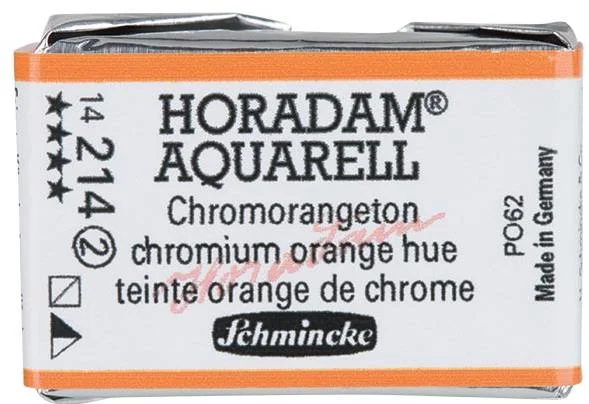 SCHMİNCKE HORADAM AQUARELL ARTİST SULU BOYA TAM TABLET SERİ 2 214 CHROME ORANGE NO LEAD 14214043