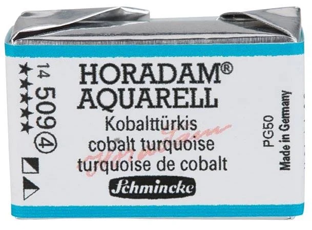 SCHMİNCKE HORADAM AQUARELL ARTİST SULU BOYA TAM TABLET SERİ 4 509 COBALT TURQUOİSE 14509043