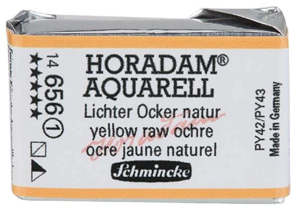 SCHMİNCKE HORADAM AQUARELL ARTİST SULU BOYA TAM TABLET SERİ 1 656 YELLOW RAW OCHRE 14656043