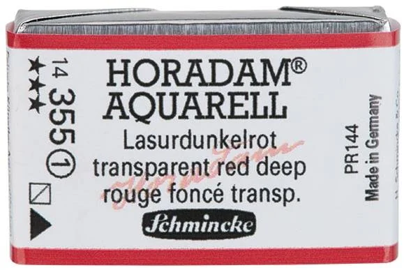 SCHMİNCKE HORADAM AQUARELL ARTİST SULU BOYA TAM TABLET SERİ 1 355 TRANSPARENT RED DEEP 14355043