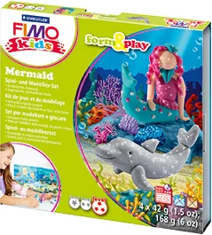 FIMO KIDS MODELLEME KİLİ SET F&amp;P DENİZ KIZI 8034 12 LZ02