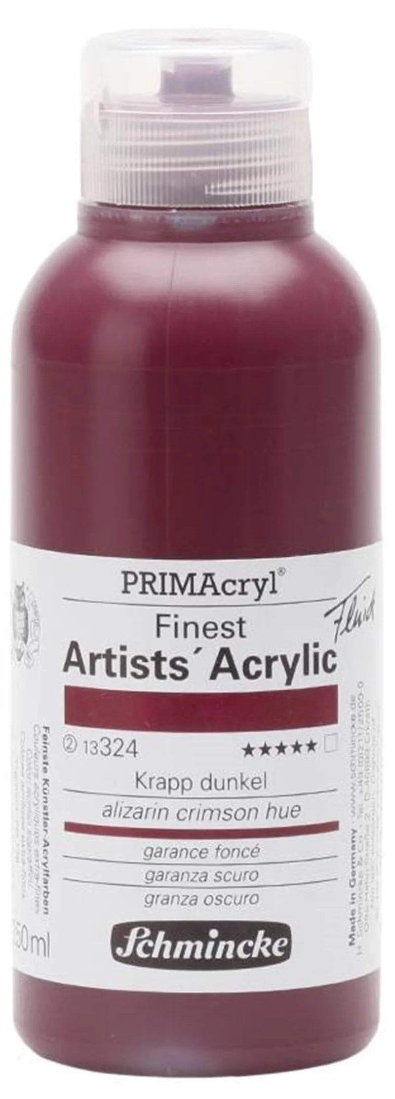SCHMİNCKE PRİMACRYL ARTİST AKRİLİK BOYA ALİZARİN CRİMSON HUE 250 ML 13324027