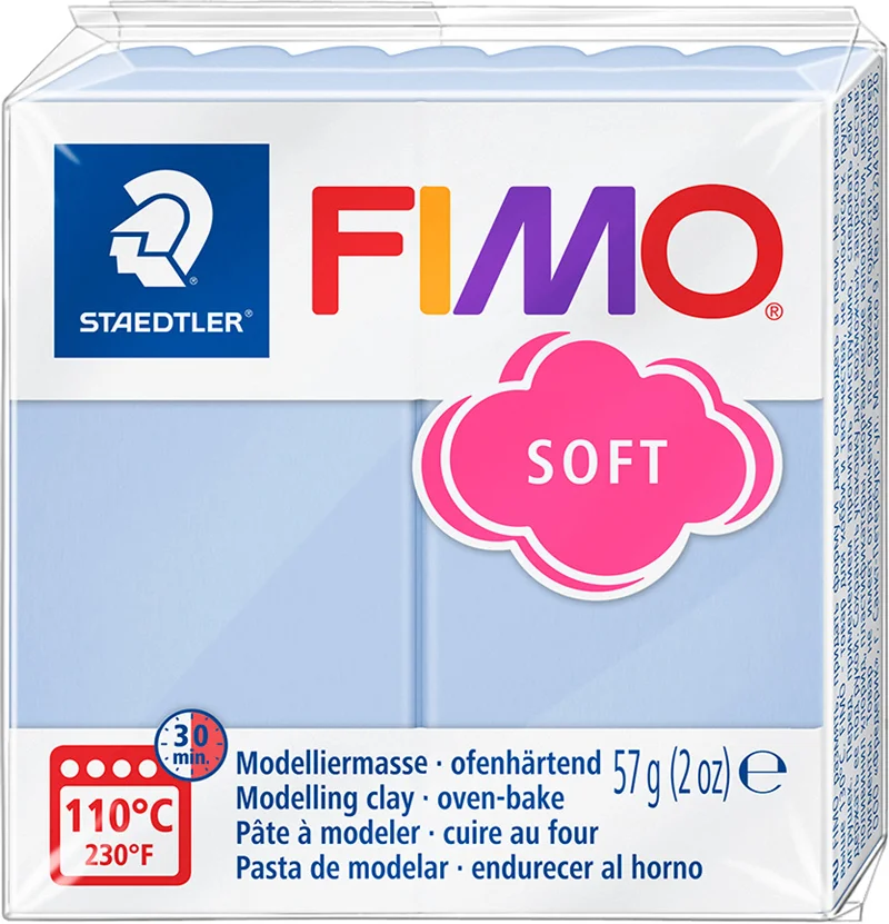 FIMO SOFT MODELLEME KİLİ 57 GR AÇIK MAVİ 8020-T31