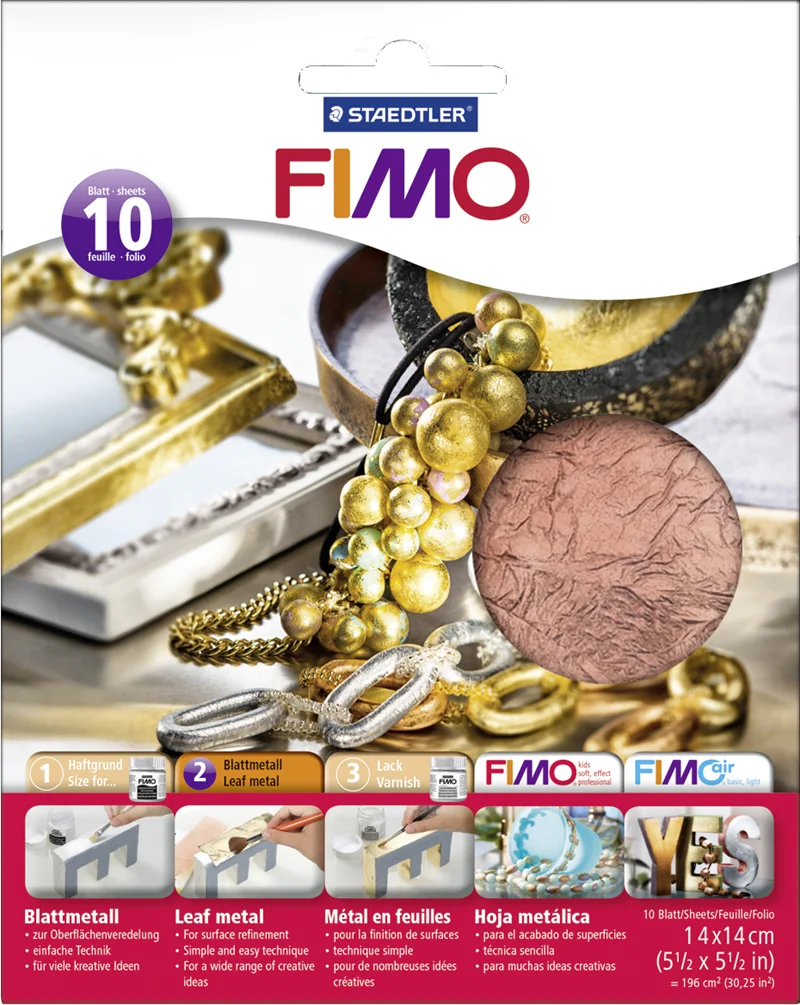FIMO AKSESUAR METAL YAPRAK BAKIR 10 PC 8781-26