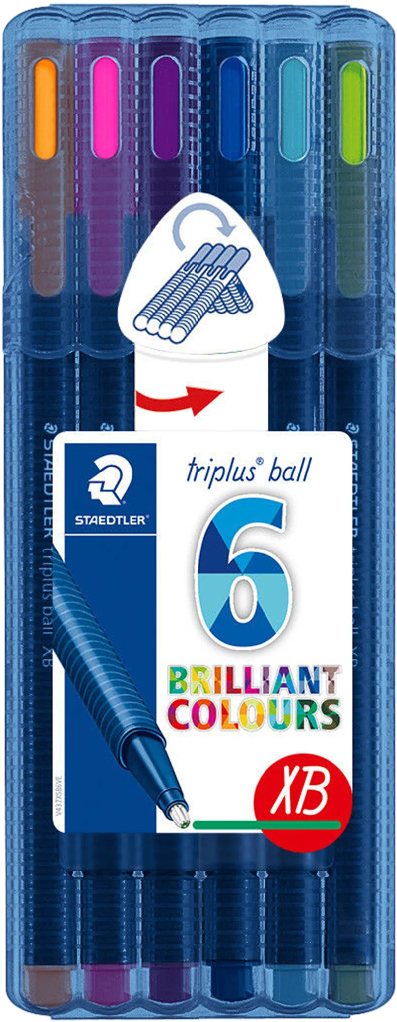STAEDTLER TÜKENMEZ KALEM TRIPLUS XB UÇ KARIŞIK RENK 6 LI 437 XBSB6