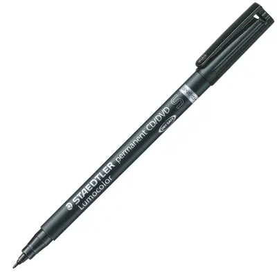 STAEDTLER ASETAT KALEMİ LUMOCOLOR CD/DVD MARKER SİYAH 310-CDS-9