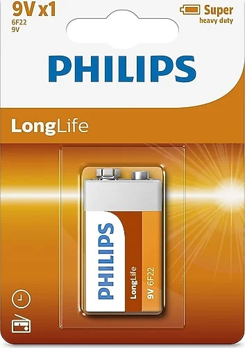 PHILIPS 6F22L1F LONGLİFE 9V PİL