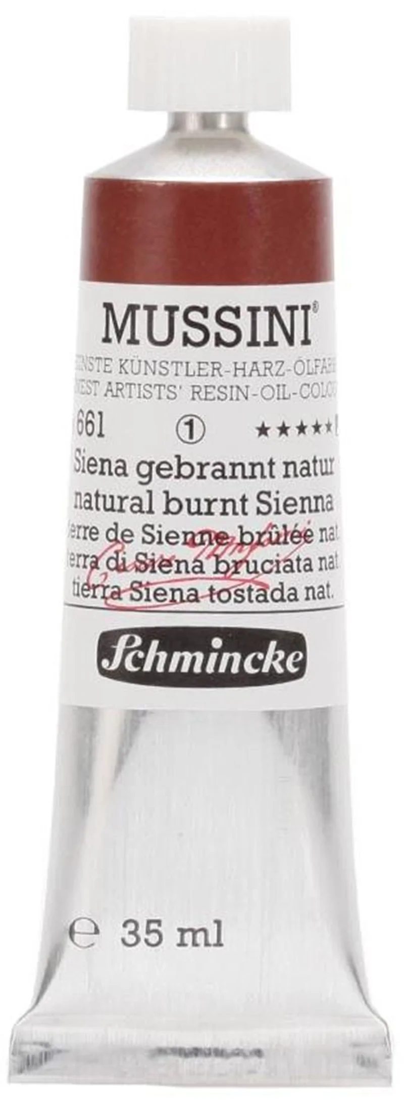SCHMİNCKE MUSSİNİ ARTİST YAĞLI BOYA 35 ML SERİ 1 661 NATURAL BURNT SİENNA 10661009