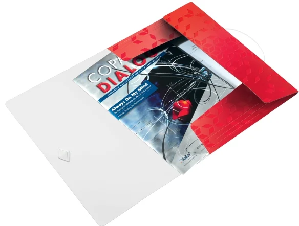 LEITZ LASTİKLİ DOSYA ACTIVE WOW İNCE L-4599 METALİK KIRMIZI
