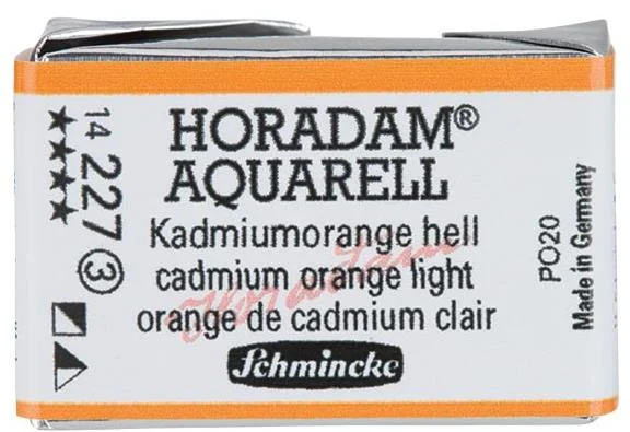 SCHMİNCKE HORADAM AQUARELL ARTİST SULU BOYA TAM TABLET SERİ 3 227 CADMİUM ORANGE LİGHT 14227043