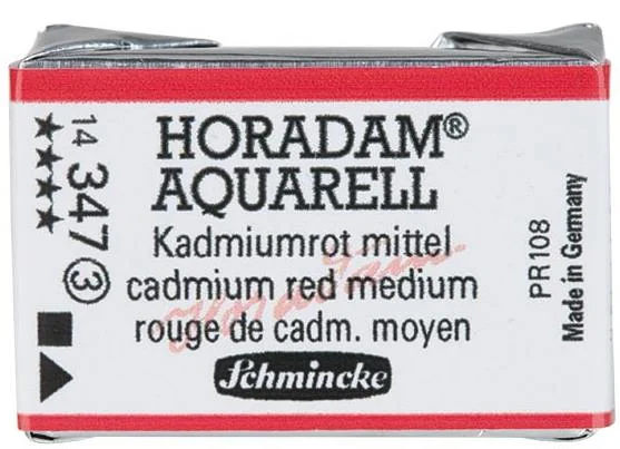 SCHMİNCKE HORADAM AQUARELL ARTİST SULU BOYA TAM TABLET SERİ 3 347 CADMİUM RED MİDDLE 14347043