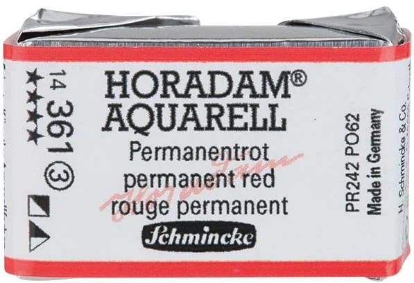 SCHMİNCKE HORADAM AQUARELL ARTİST SULU BOYA TAM TABLET SERİ 3 361 PERMANENT RED 14361043