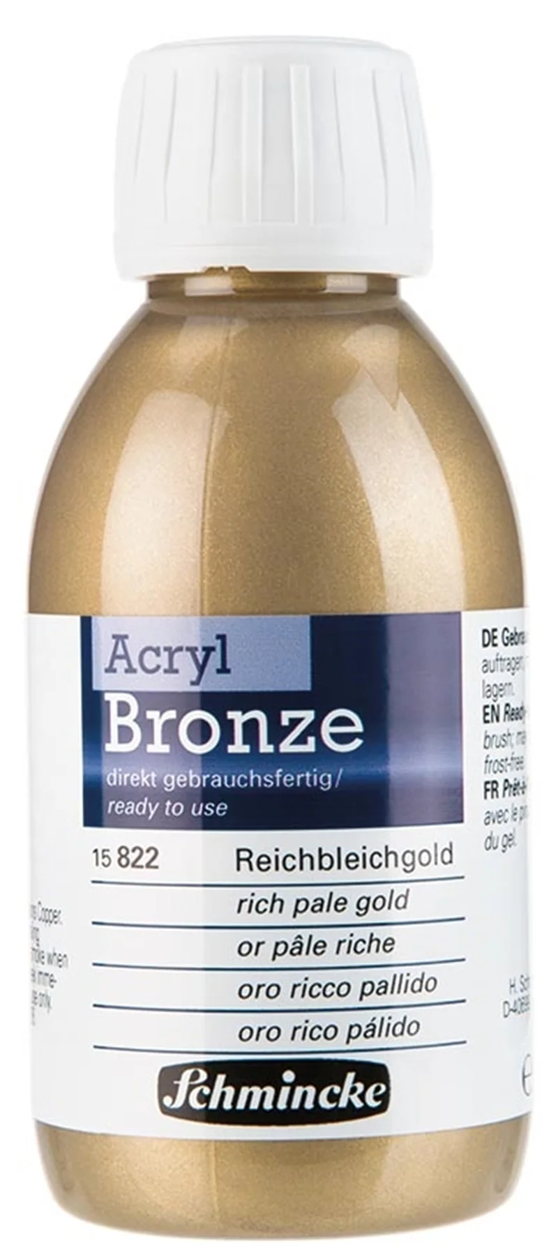 SCHMİNCKE ACRYLİC BRONZE METAL AKRİLİK BOYA 150 ML 822 RİCH PALE GOLD 15822020