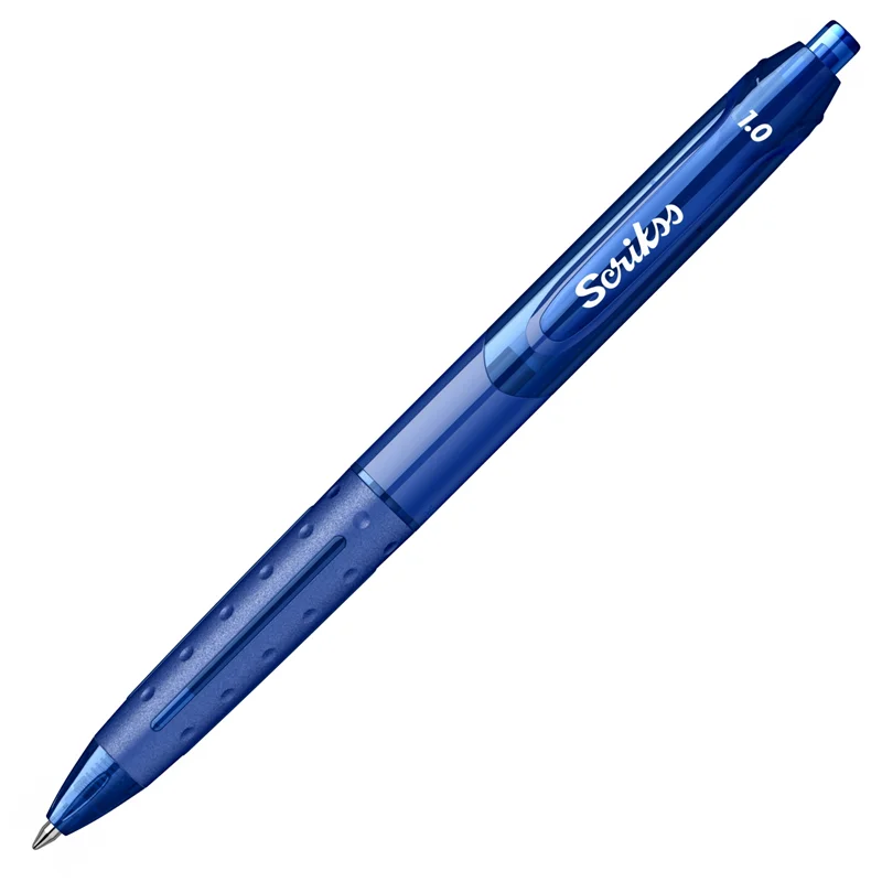 SCRIKSS OFFICE TÜKENMEZ KALEM HYBRID JEL 1.0 MAVİ