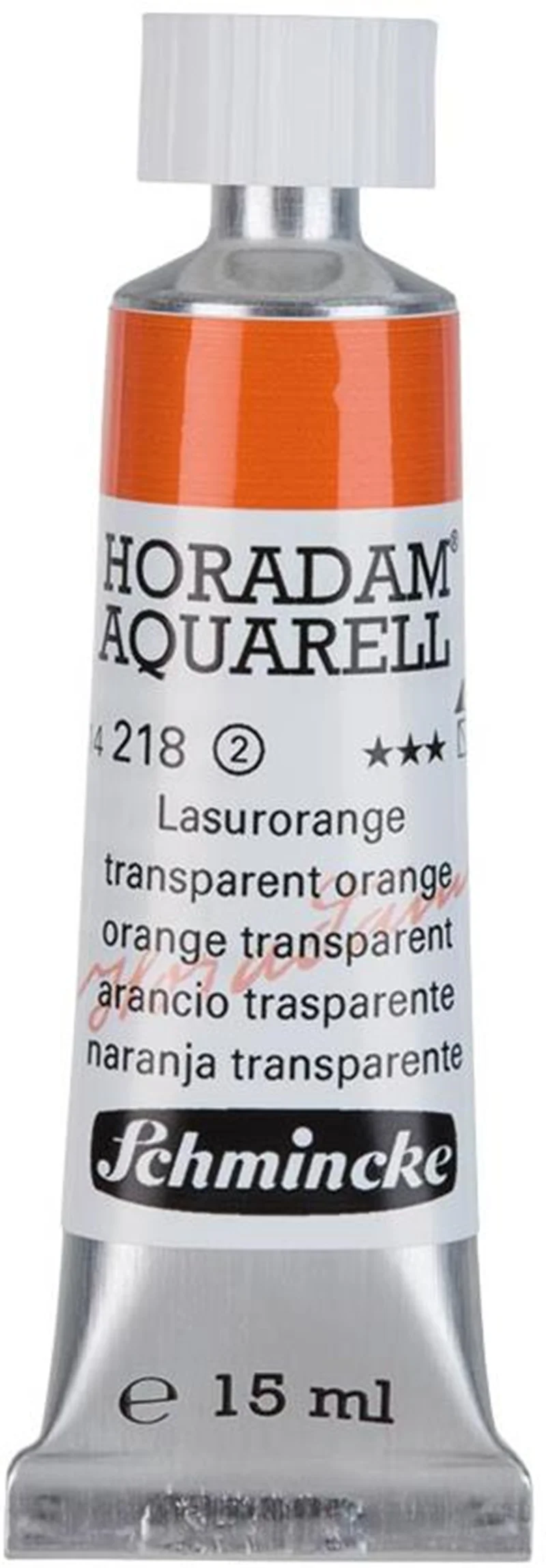 SCHMİNCKE HORADAM AQUARELL ARTİST SULU BOYA 15 ML TÜP SERİ 2 218 TRANSLUCENT ORANGE 14218006