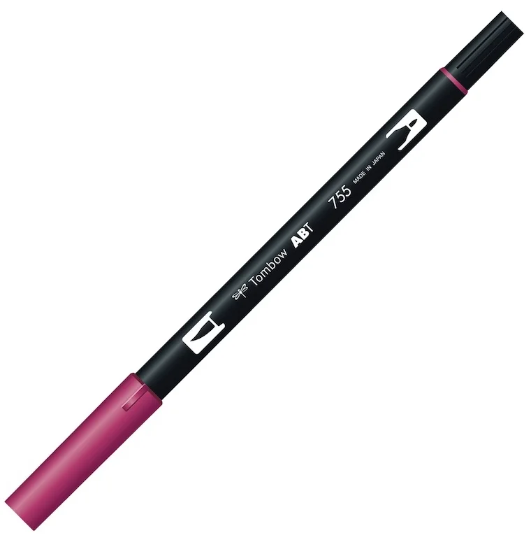 TOMBOW AB-T DUAL BRUSH PEN GRAFİK KALEMİ RUBINE RED (755) T-AB-T 755