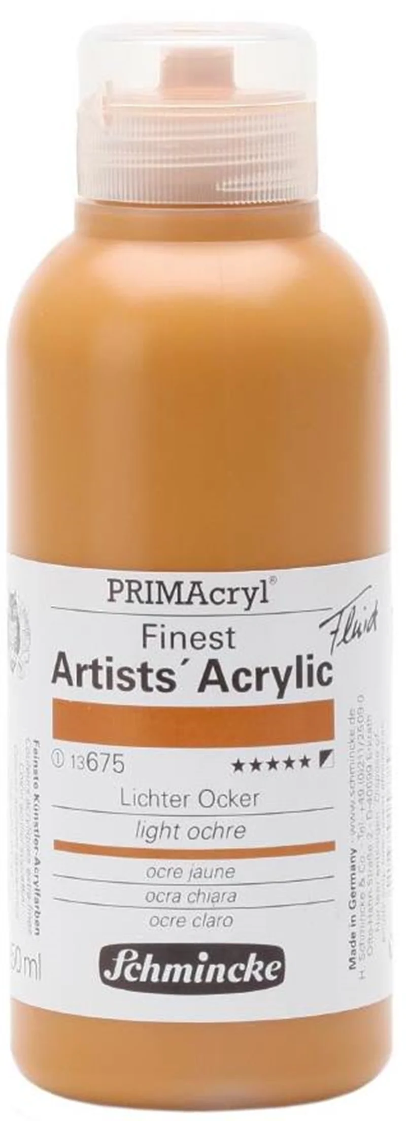 SCHMİNCKE PRİMACRYL ARTİST AKRİLİK BOYA 250 ML SERİ 1 675 LİGHT OCHRE 13675027