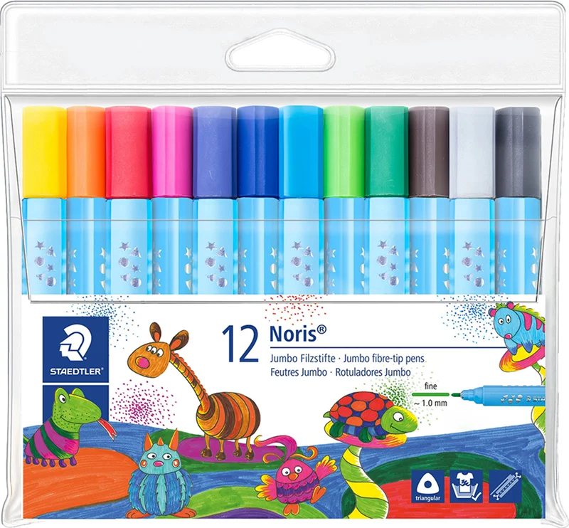 STAEDTLER KEÇELİ KALEM NORIS JUMBO ÜÇGEN 1.0 12 Lİ 328-F WP12